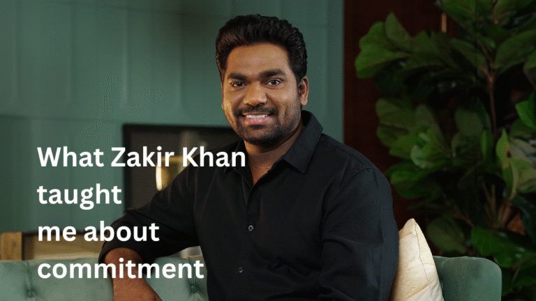 What Zakir Khan taught me about commitment