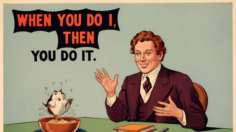 When you do it, then you do it.