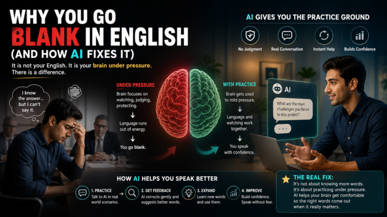 Why You Go Blank in English (And How AI Fixes It)